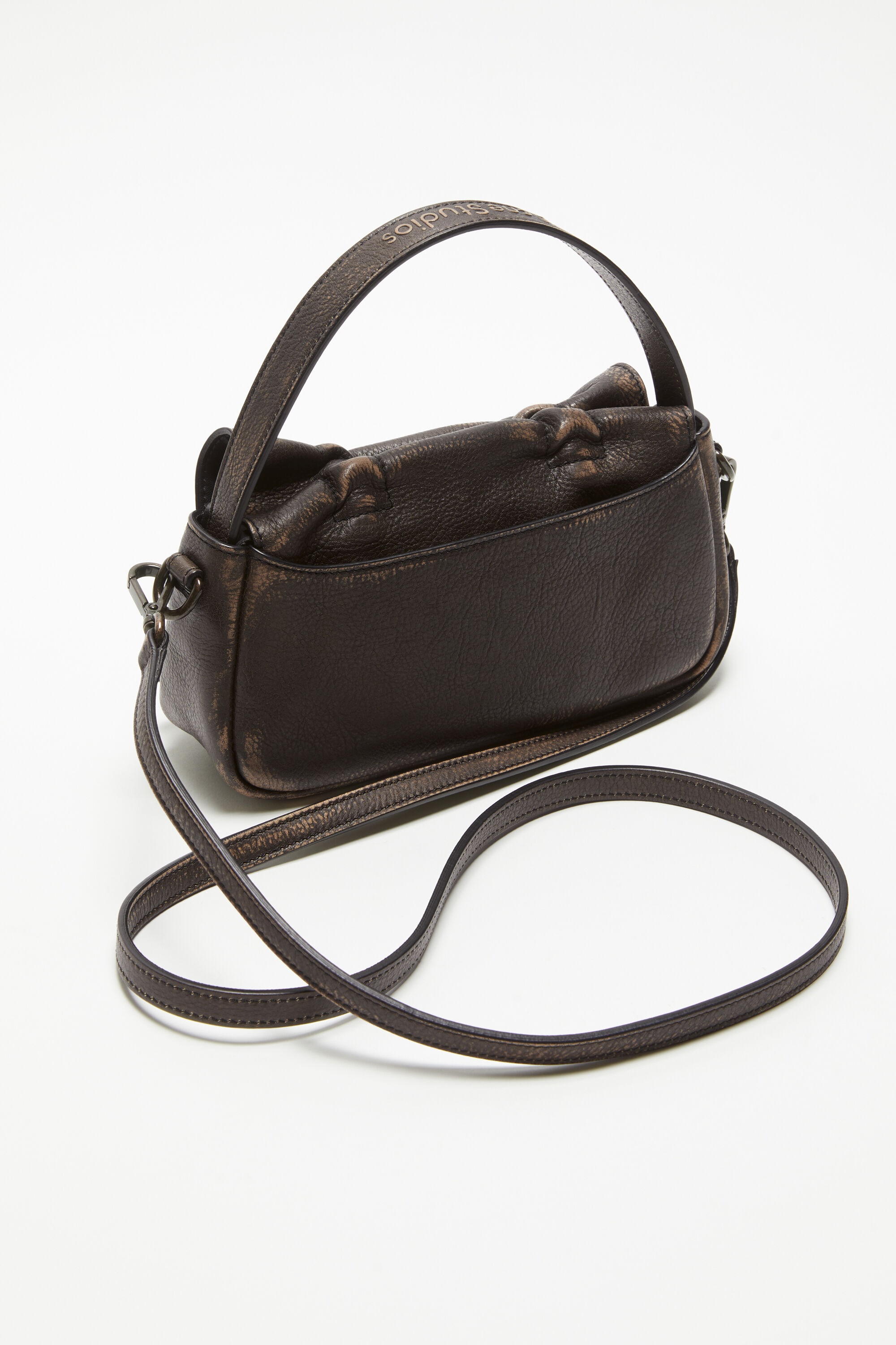 Multipocket micro bag - Dark brown/beige - 3