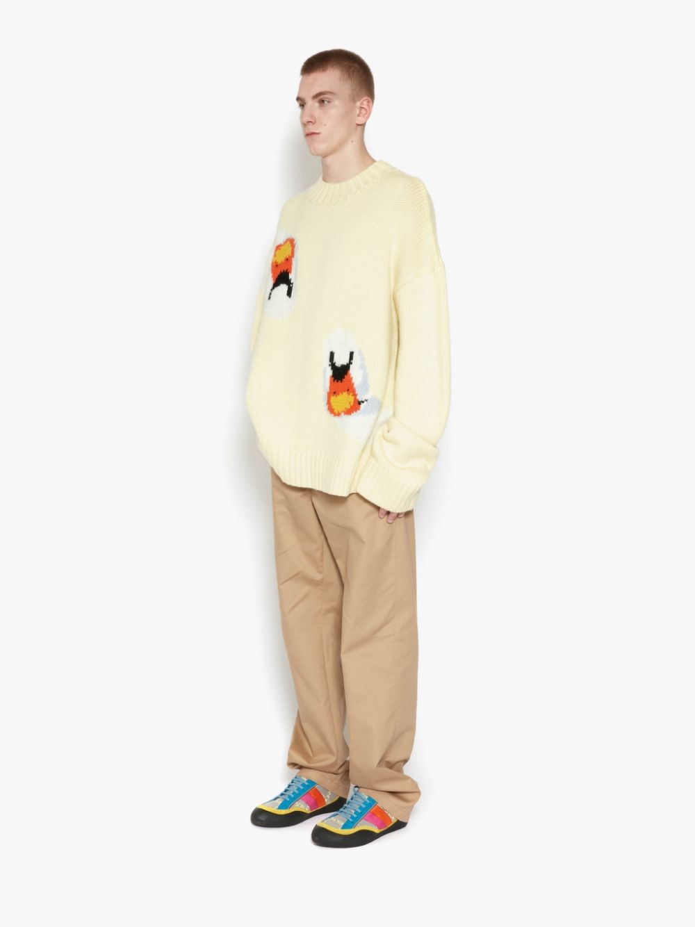 OVERSIZED SWAN CREWNECK JUMPER - 3