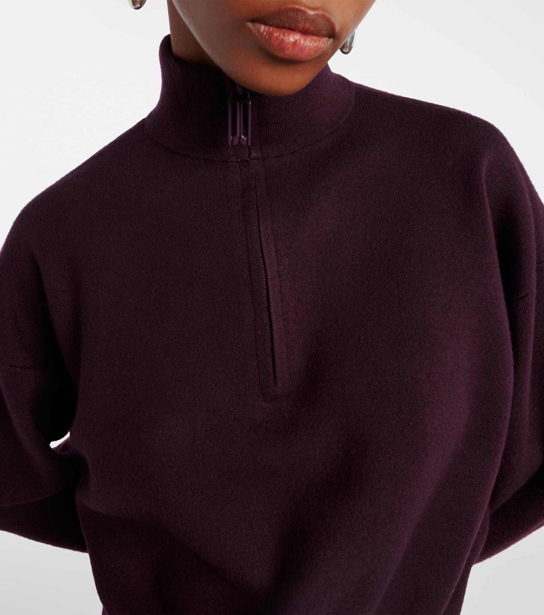 Wool-blend half-zip sweater - 4