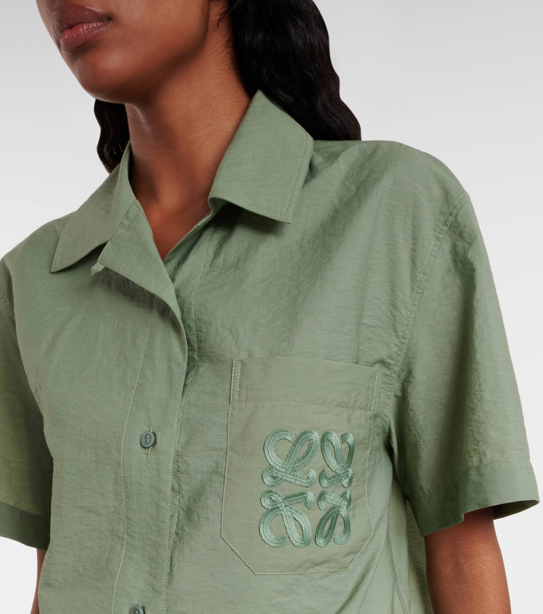 Anagram cotton-blend poplin shirt - 4