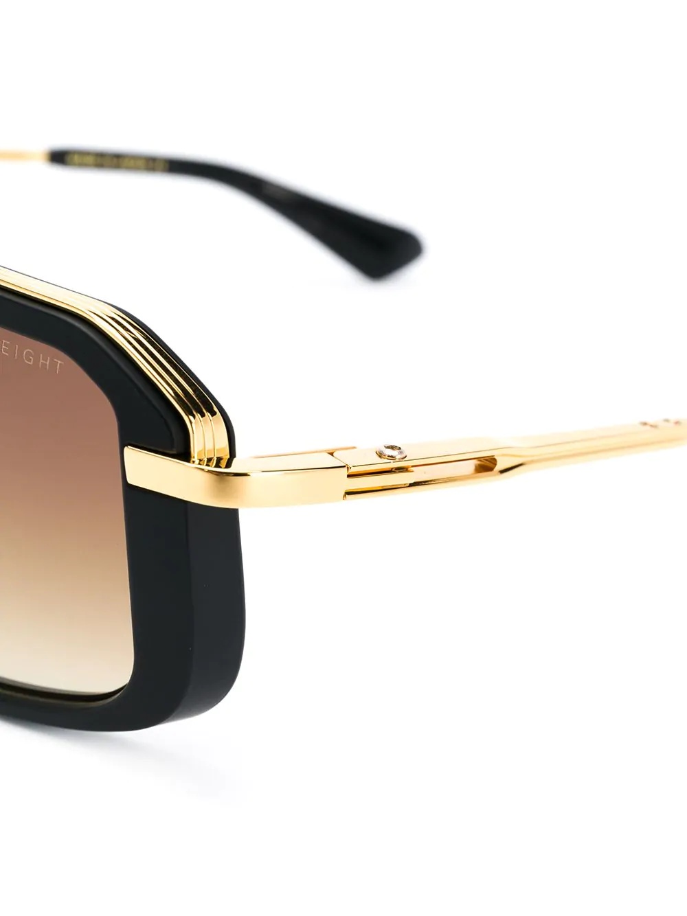 two-tone square-frame sunglasses - 3