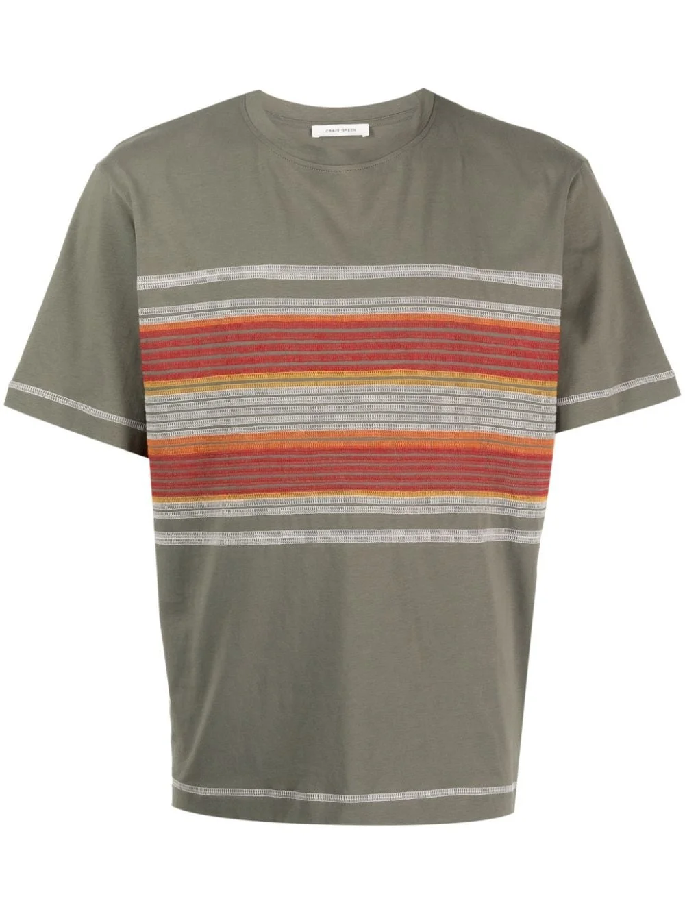 flatlock stripe T-shirt - 1