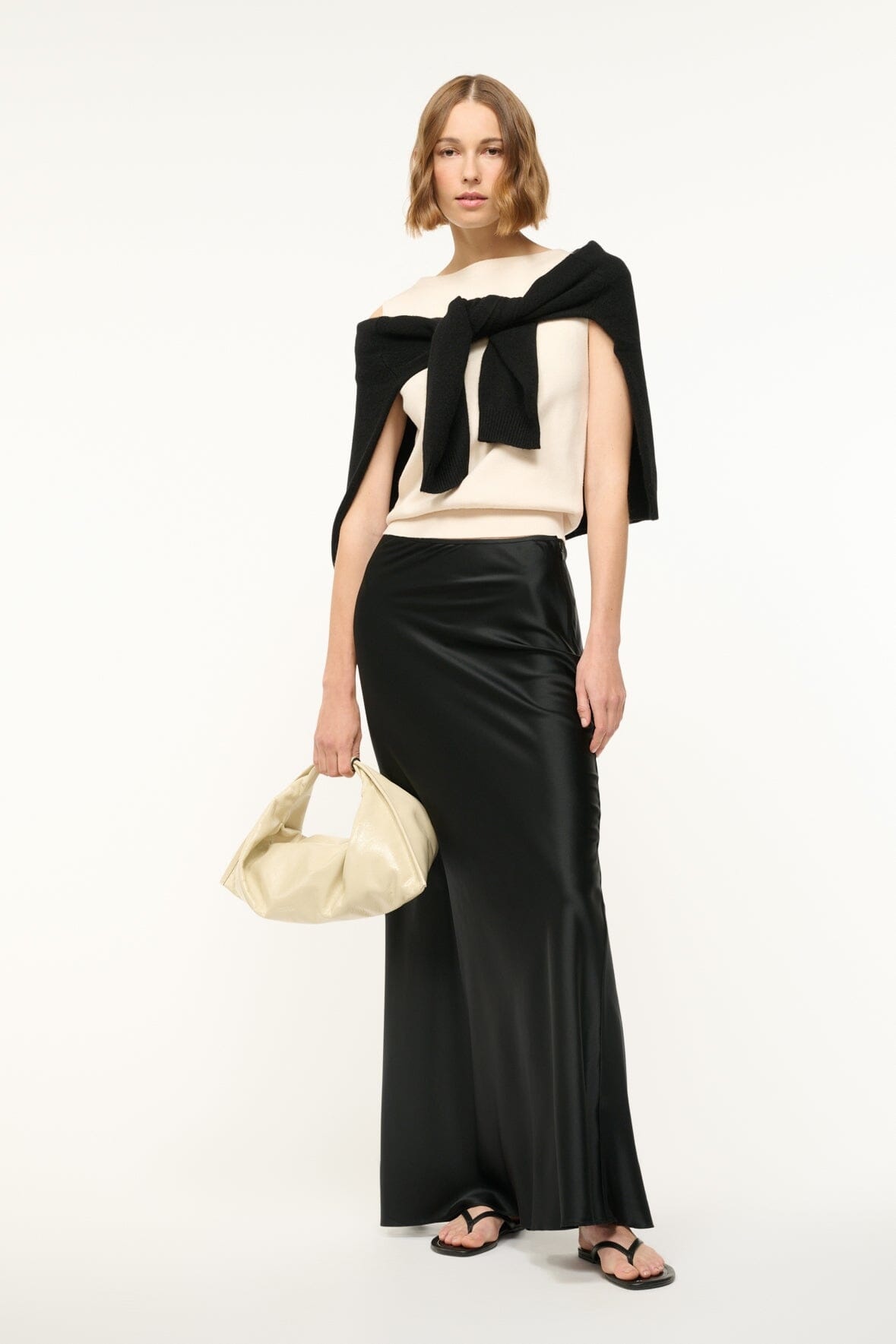 STAUD ROCKI SWEATER ECRU - 6