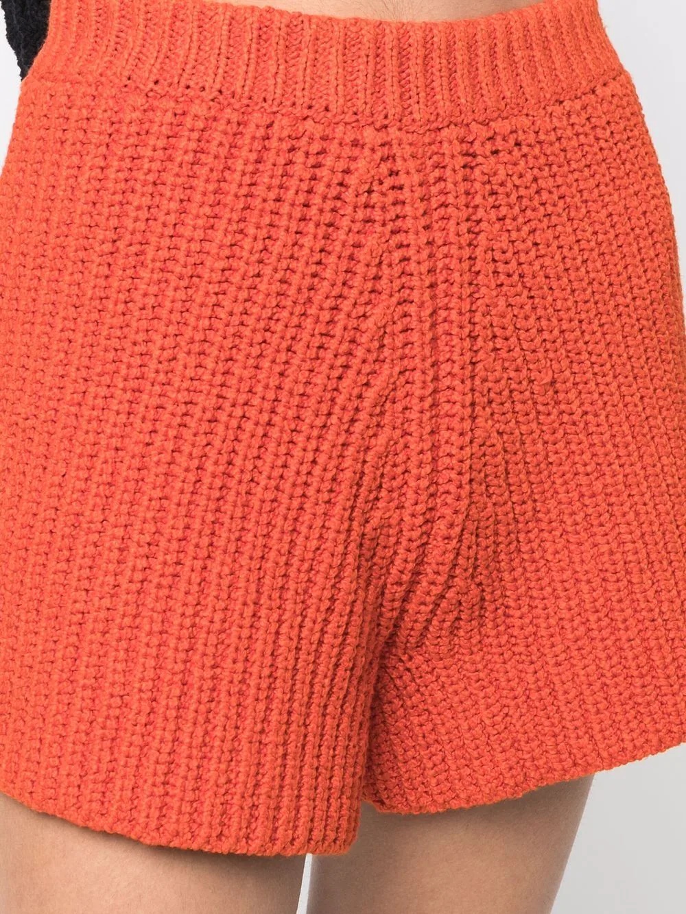 chunky-knit shorts - 5