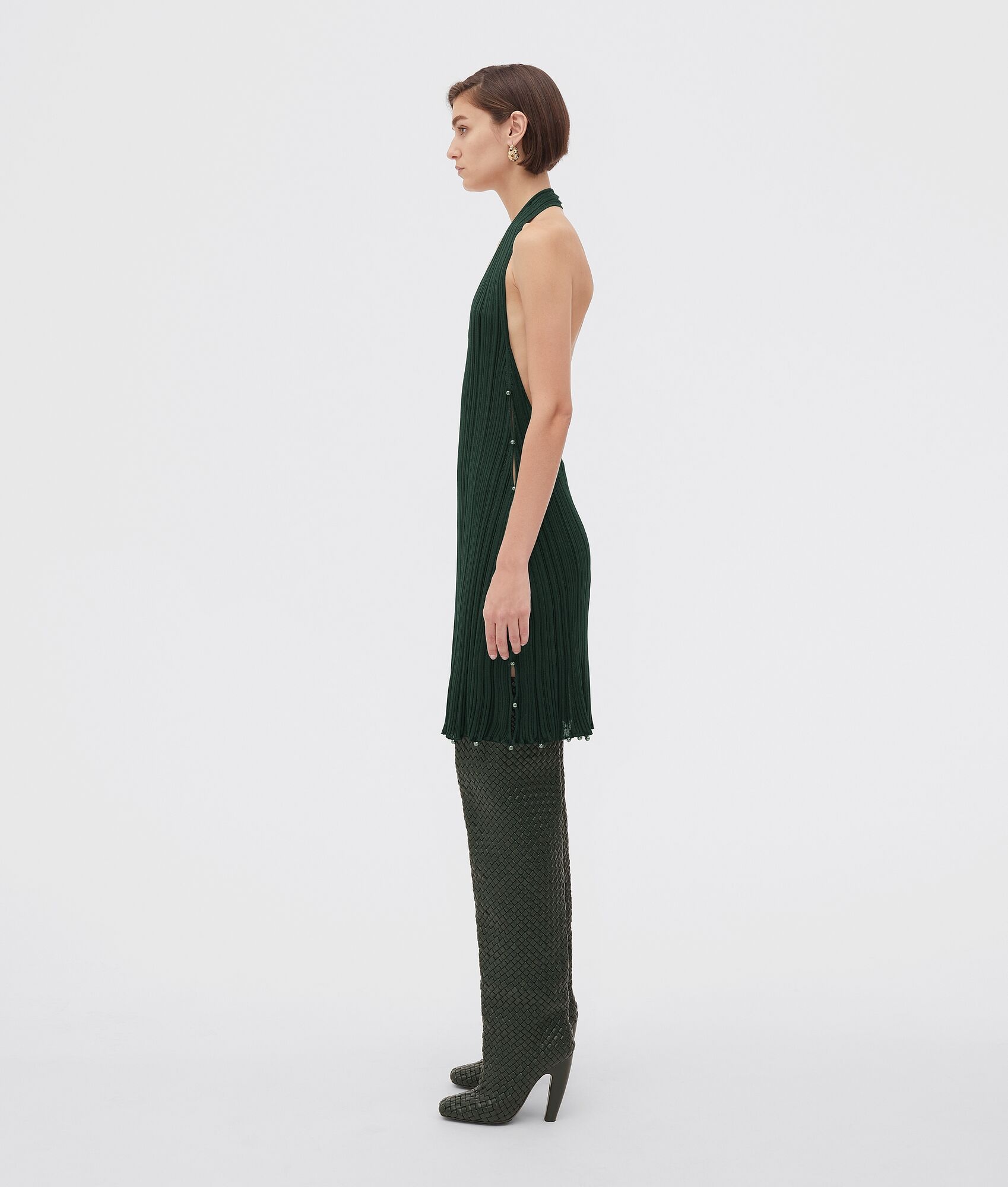 light viscose plissé dress - 2