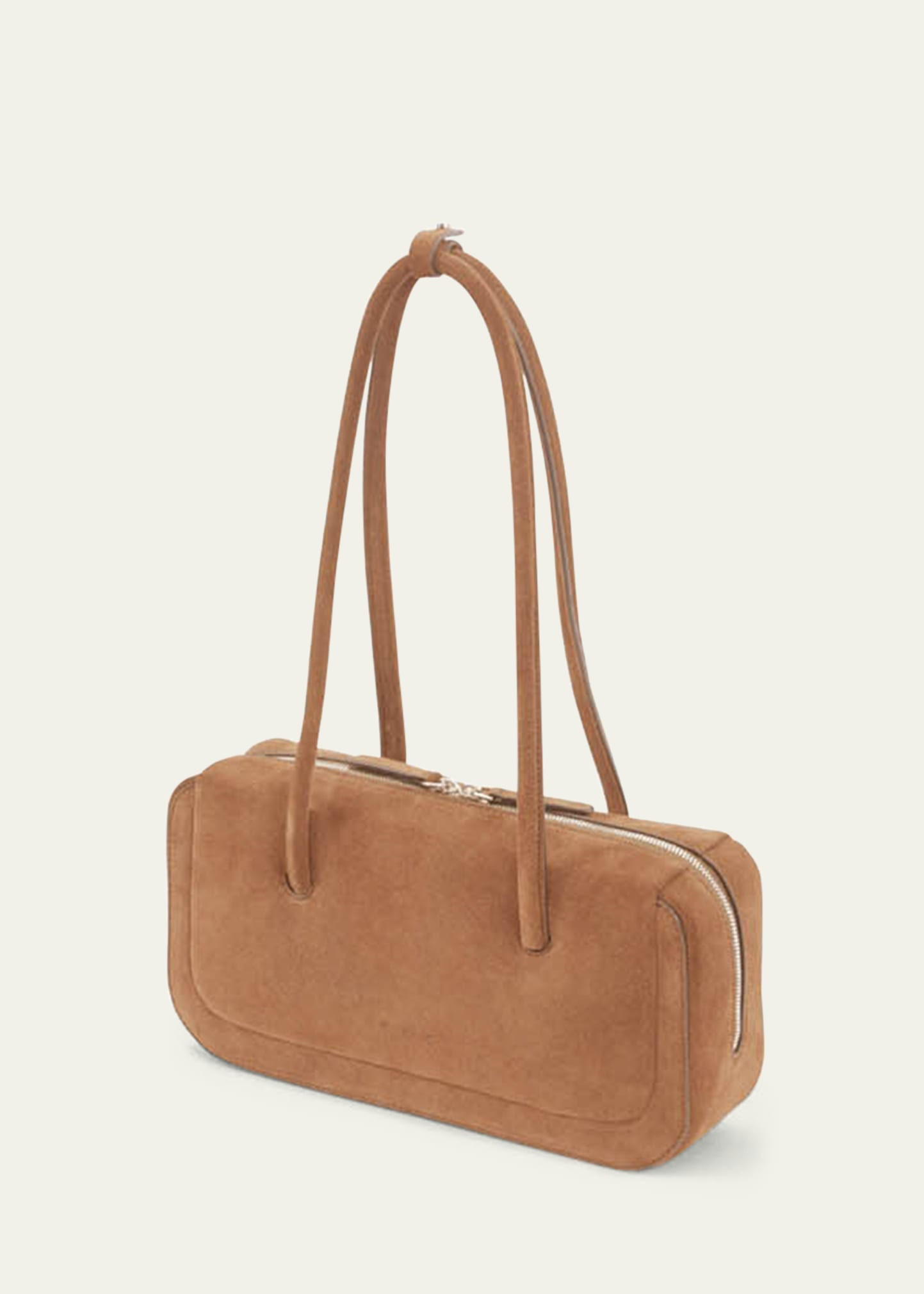 Lagune Calfskin Suede Bowling Shoulder Bag - 2