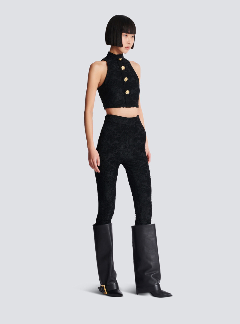 Baroque patterned leggings 3