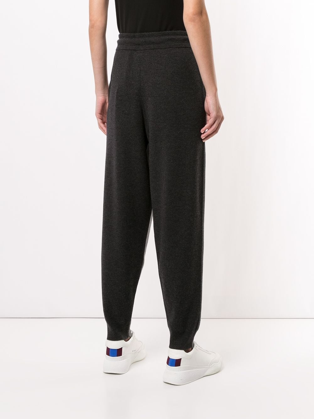 drawstring waistband track pants - 4