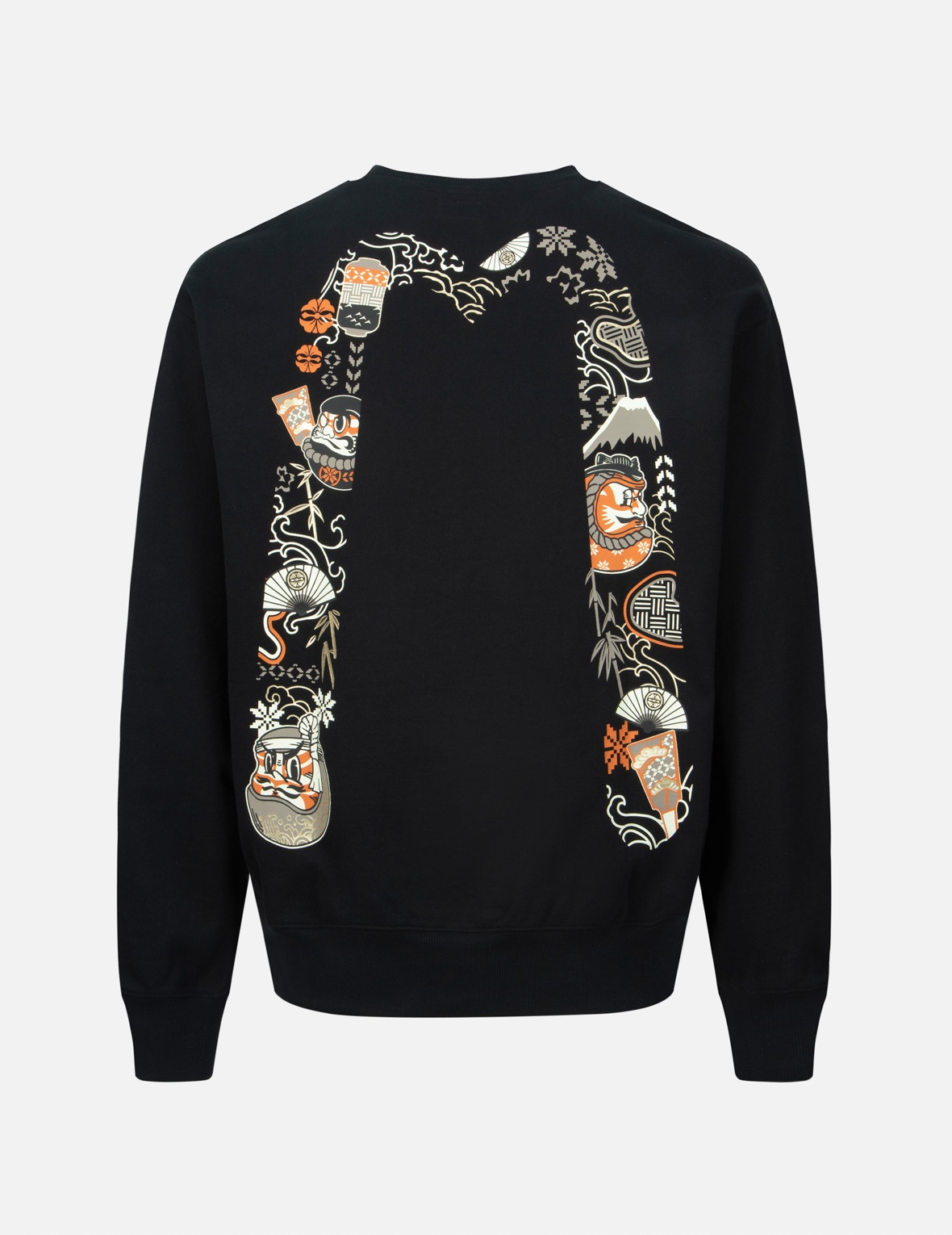 KUMADORI DARUMA DAICOCK PRINT RELAX FIT SWEATSHIRT - 2