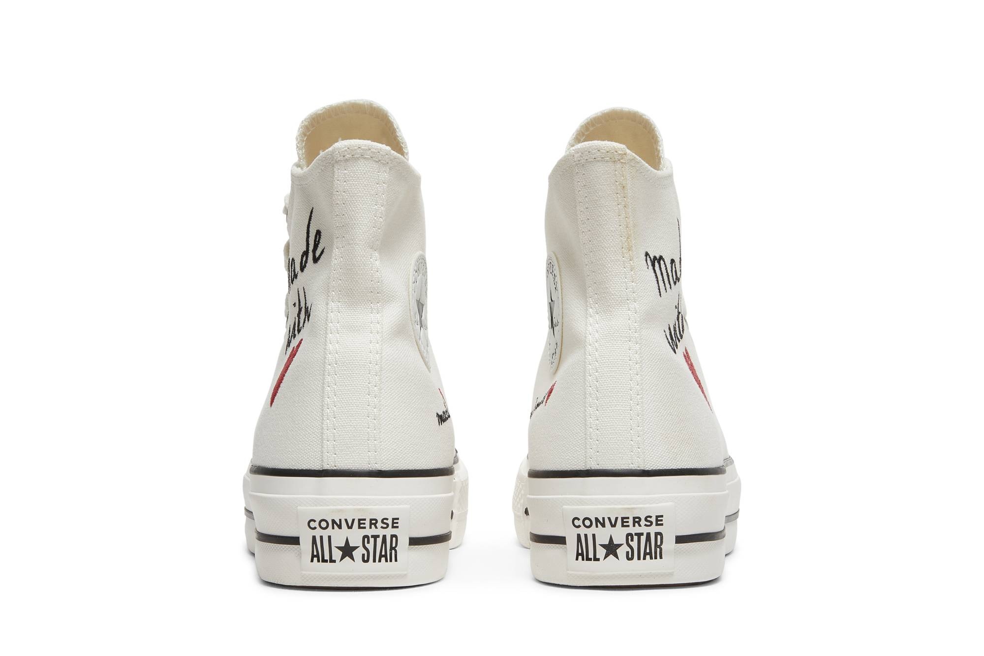 Wmns Chuck Taylor All Star Lift High 'Valentine's Day - Vintage White' - 6