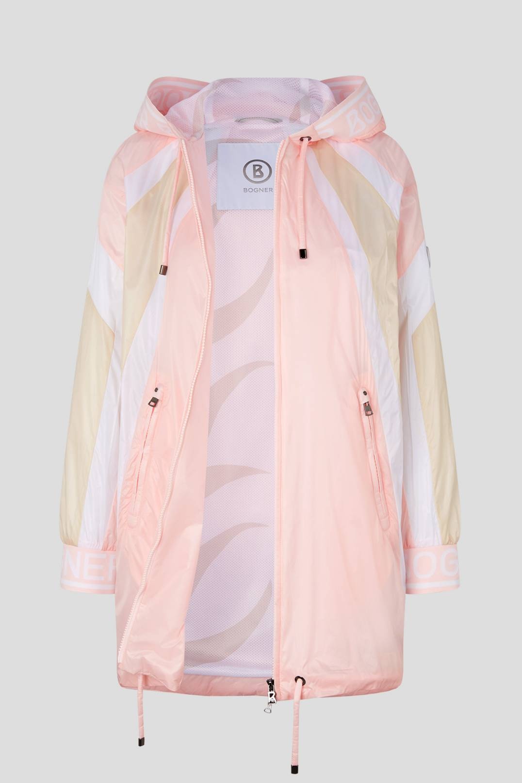 CAREN FUNCTIONAL PARKA IN PINK/WHITE - 6