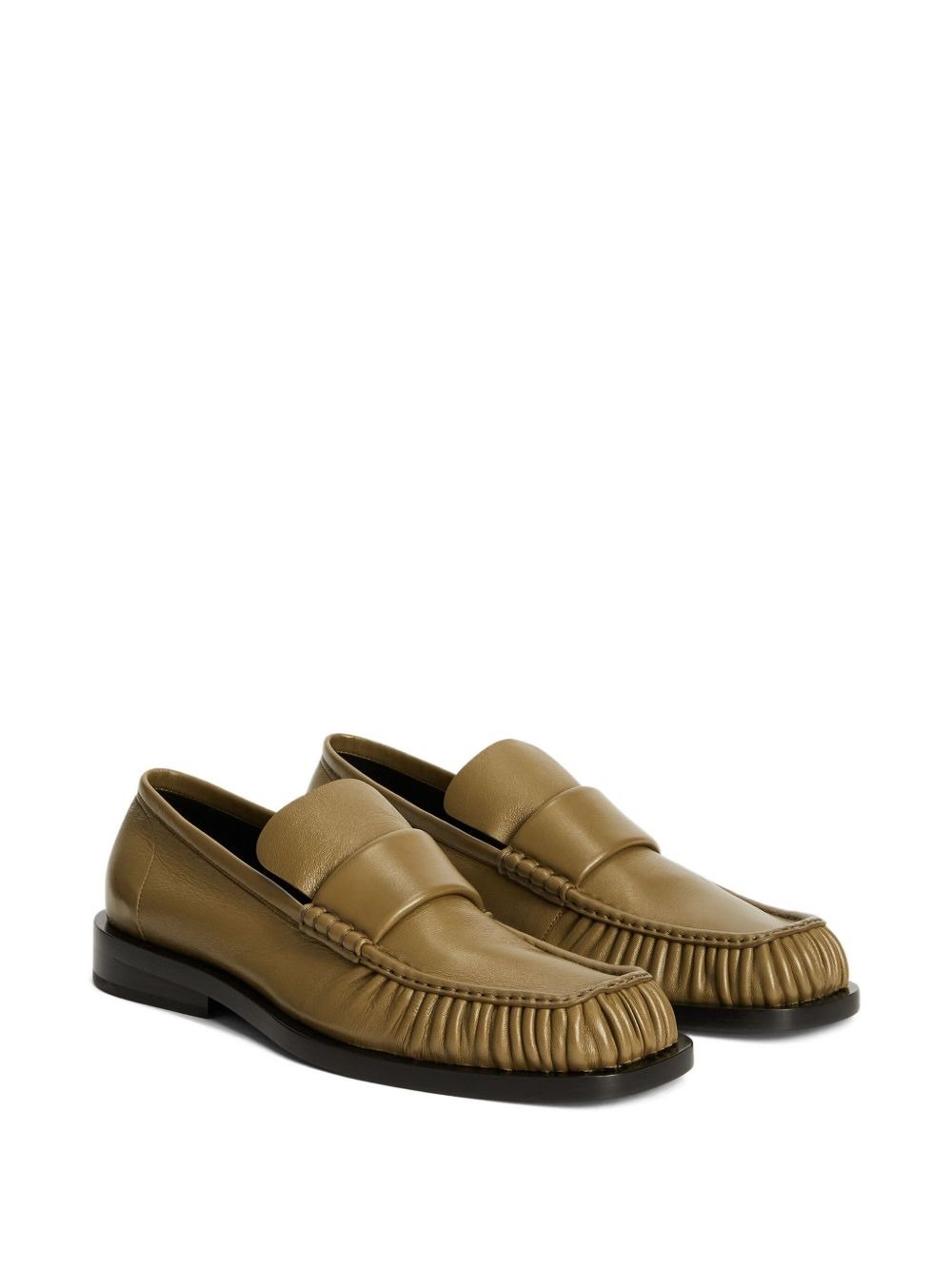wrinkled-detail loafers - 2