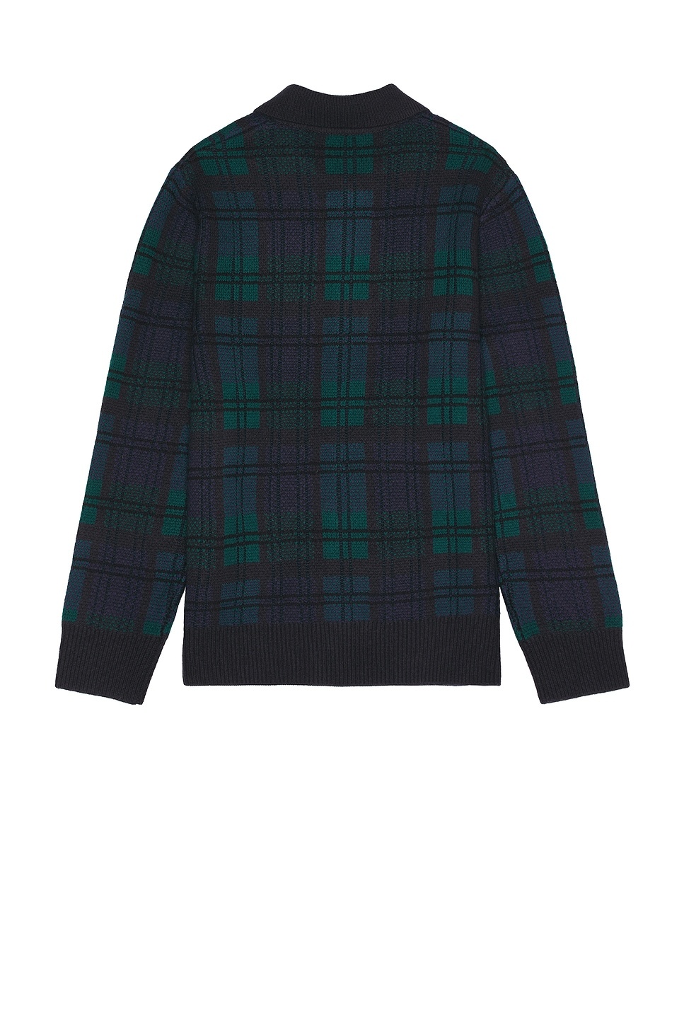 Plaid Button Down Sweater - 2