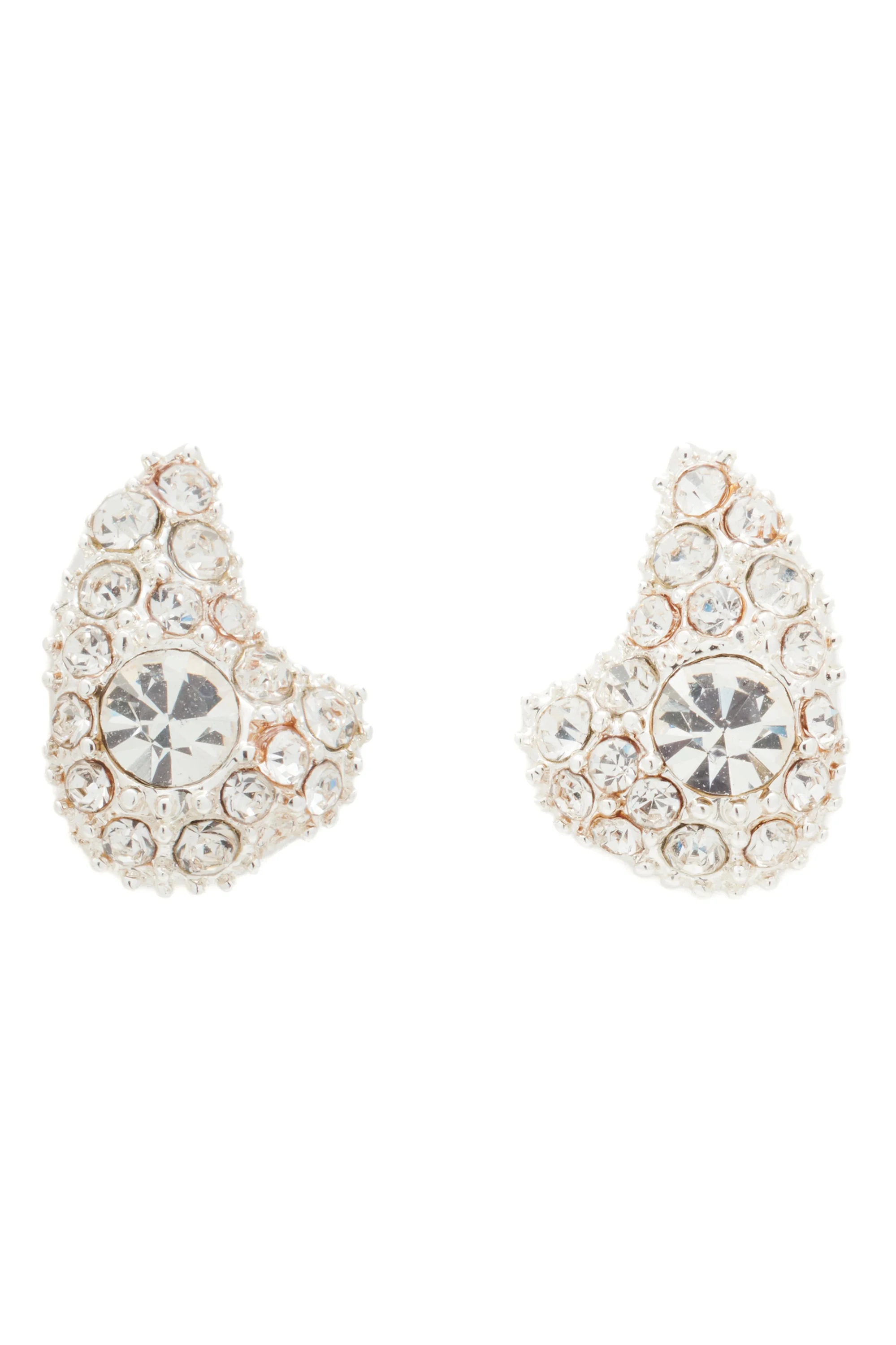 SILVER CLEAR LILITH EARRINGS - 1