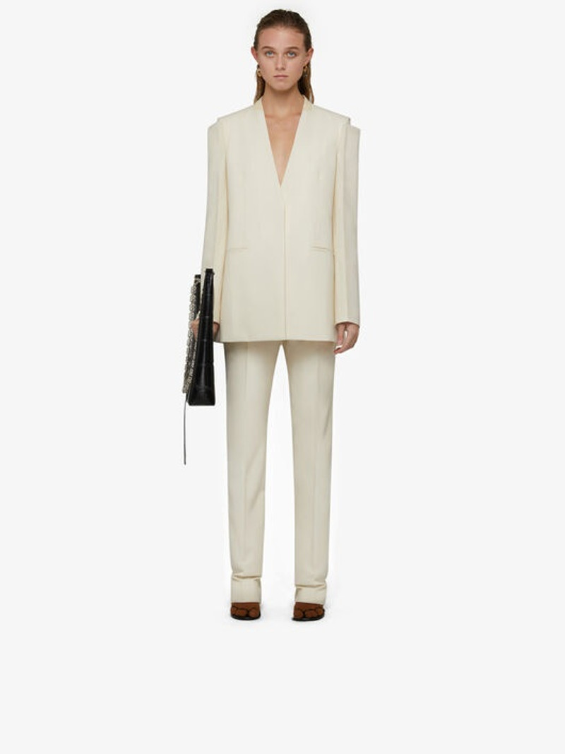 Givenchy COLLARLESS JACKET IN WOOL outlook