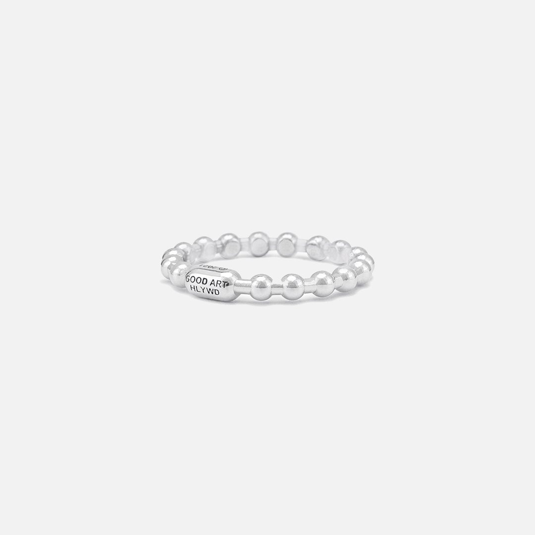 RS-BAL3-SM GOOD ART HLYWD Ball Chain 3 Ring Smooth - Sterling Silver - 3