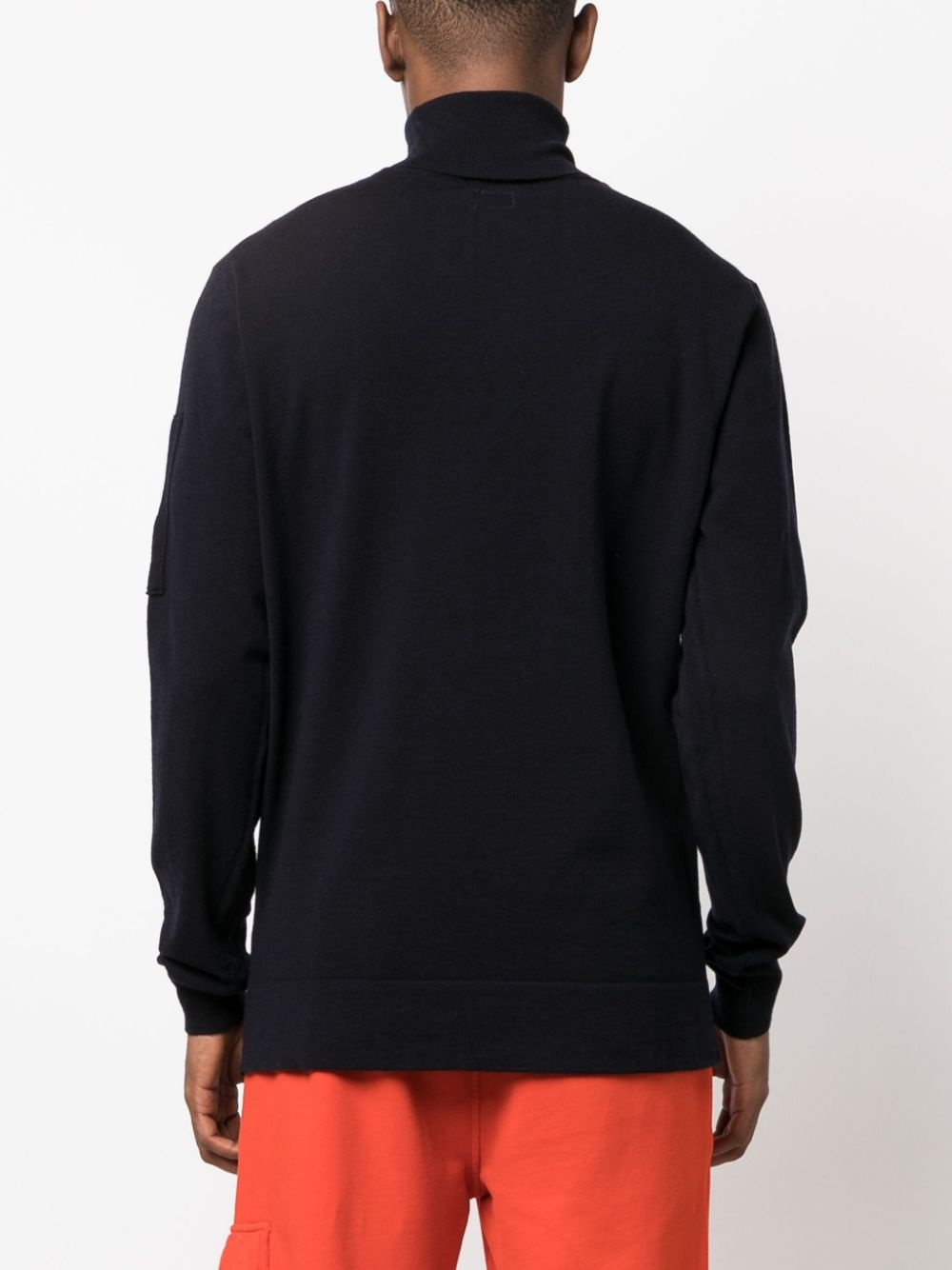 Lens-detail roll-neck jumper - 4