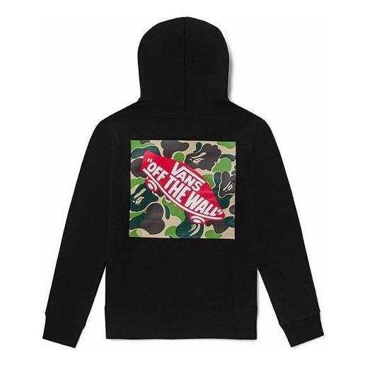 Vans x BAPE Camo Pullover Hoodie 'Black' VN0A7XKM448 - 2