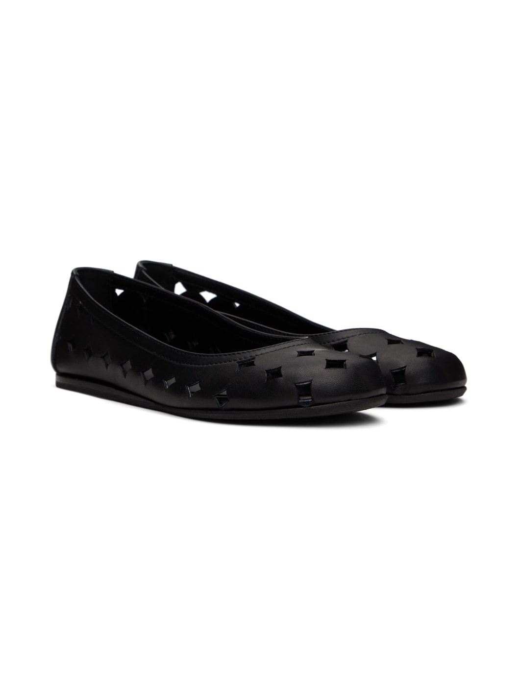 Black Cyclopes Ballerina Flats - 4