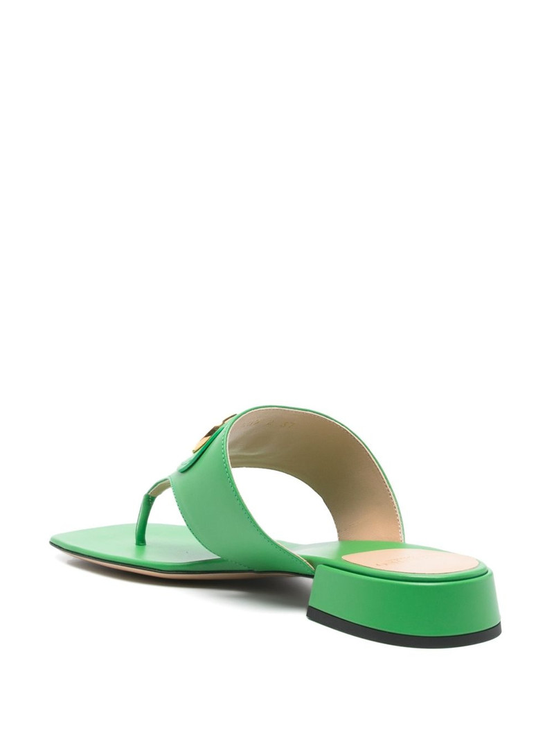 VLogo leather sandals 3