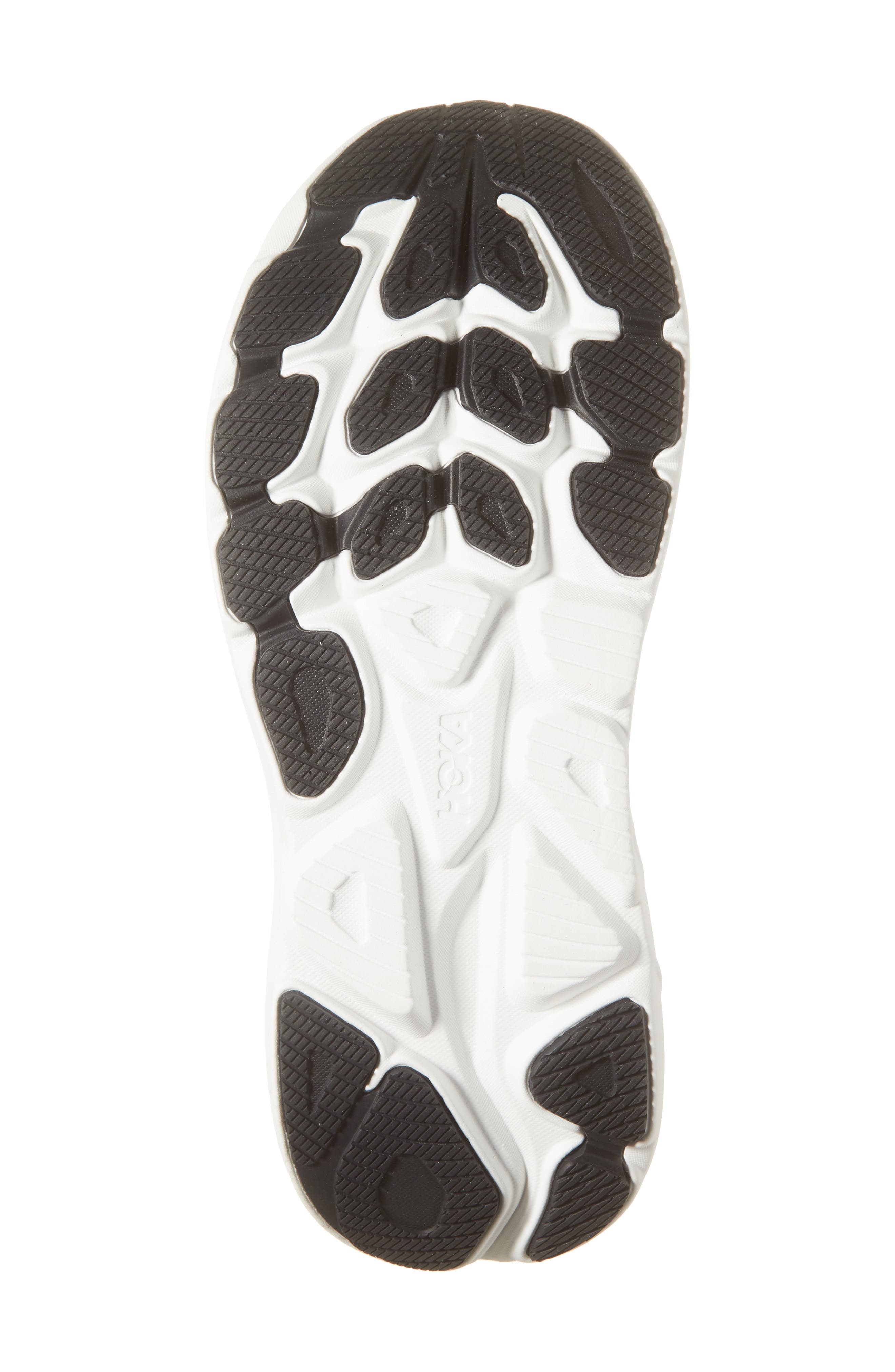 HOKA Clifton 10 Running Shoe in White /Black at Nordstrom - 6