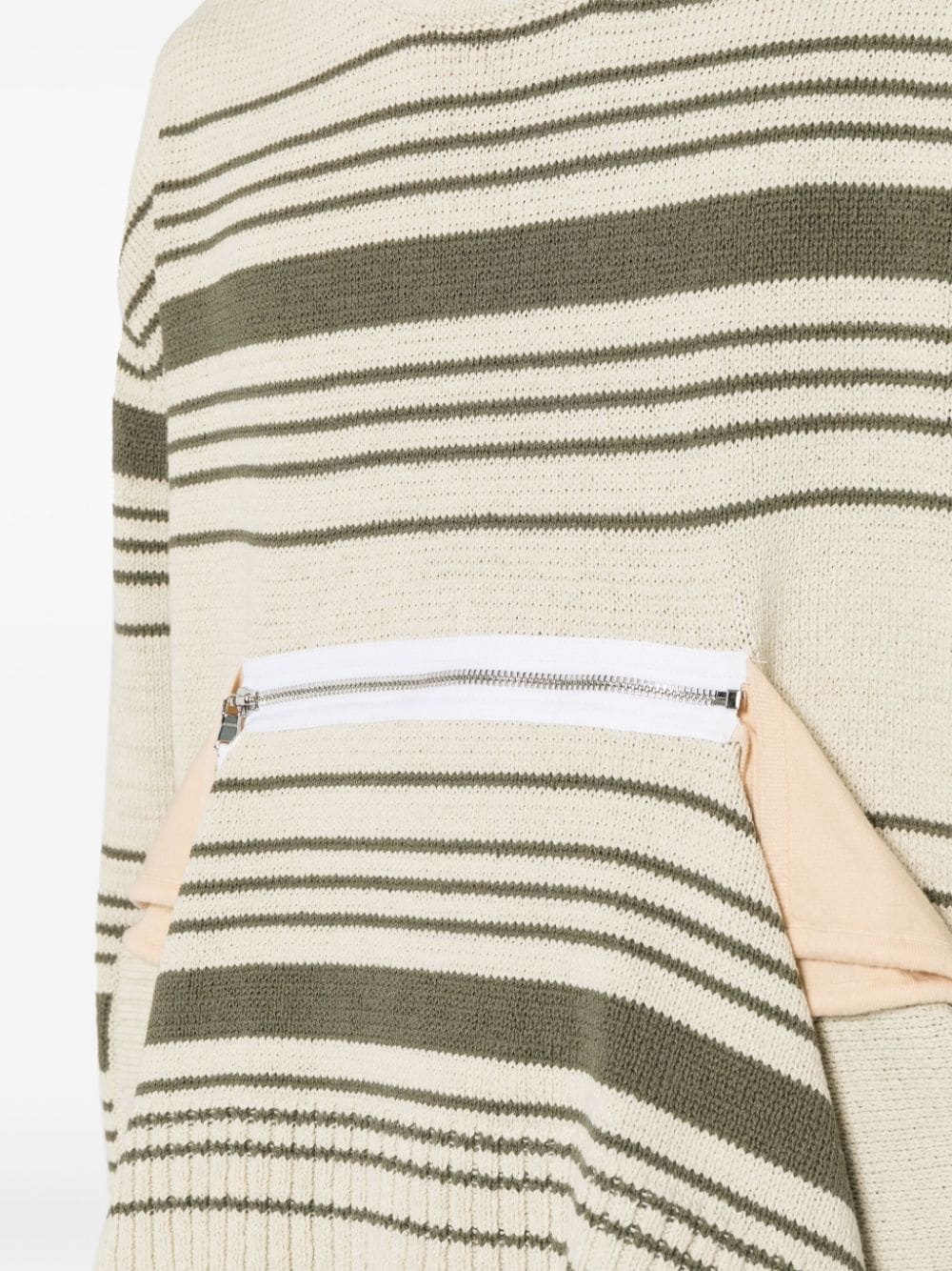 asymmetric striped jumper - 5