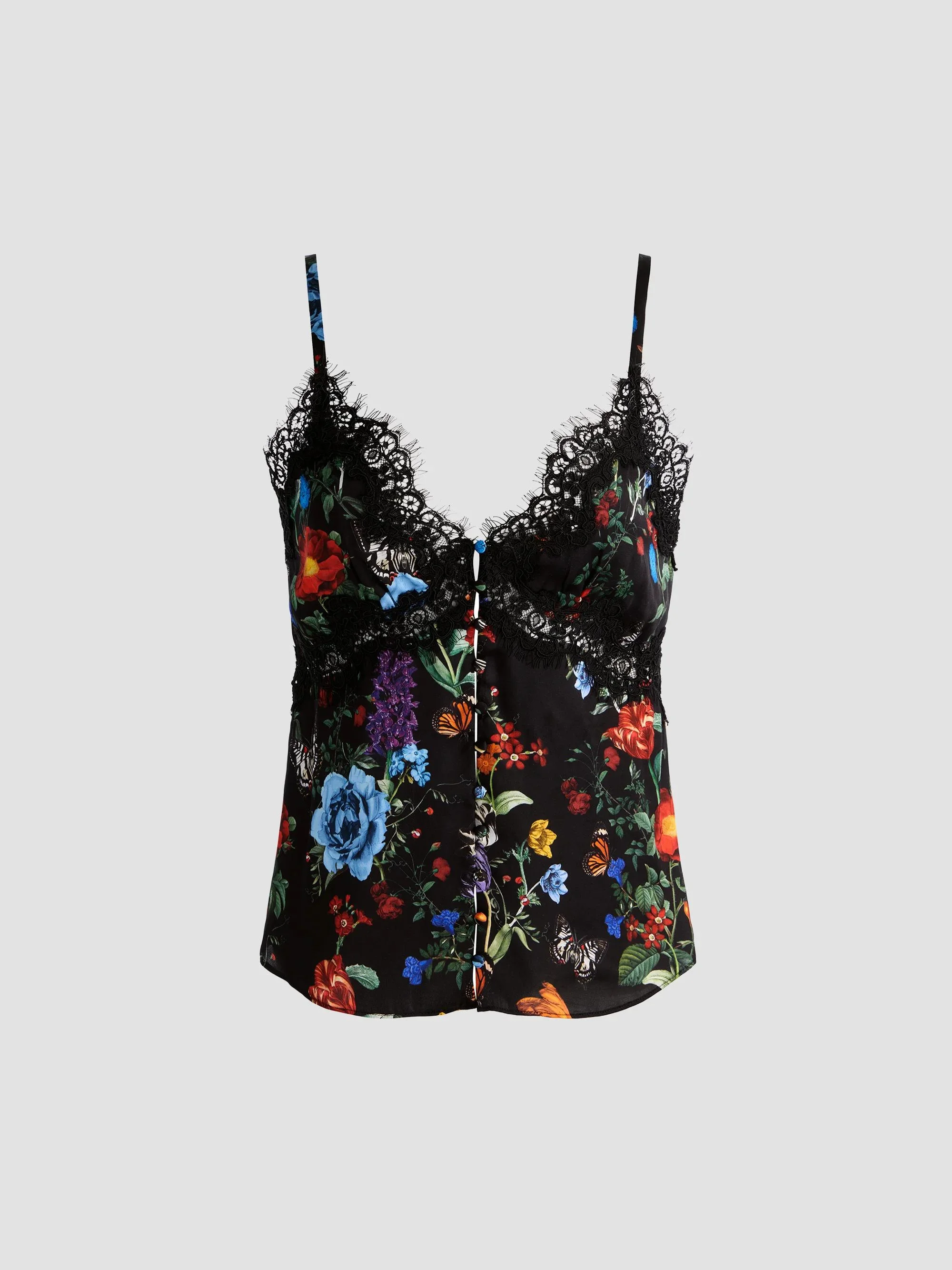 Women's Melodie Floral Lace-Trimmed Tank - Moonlit Manor - 1