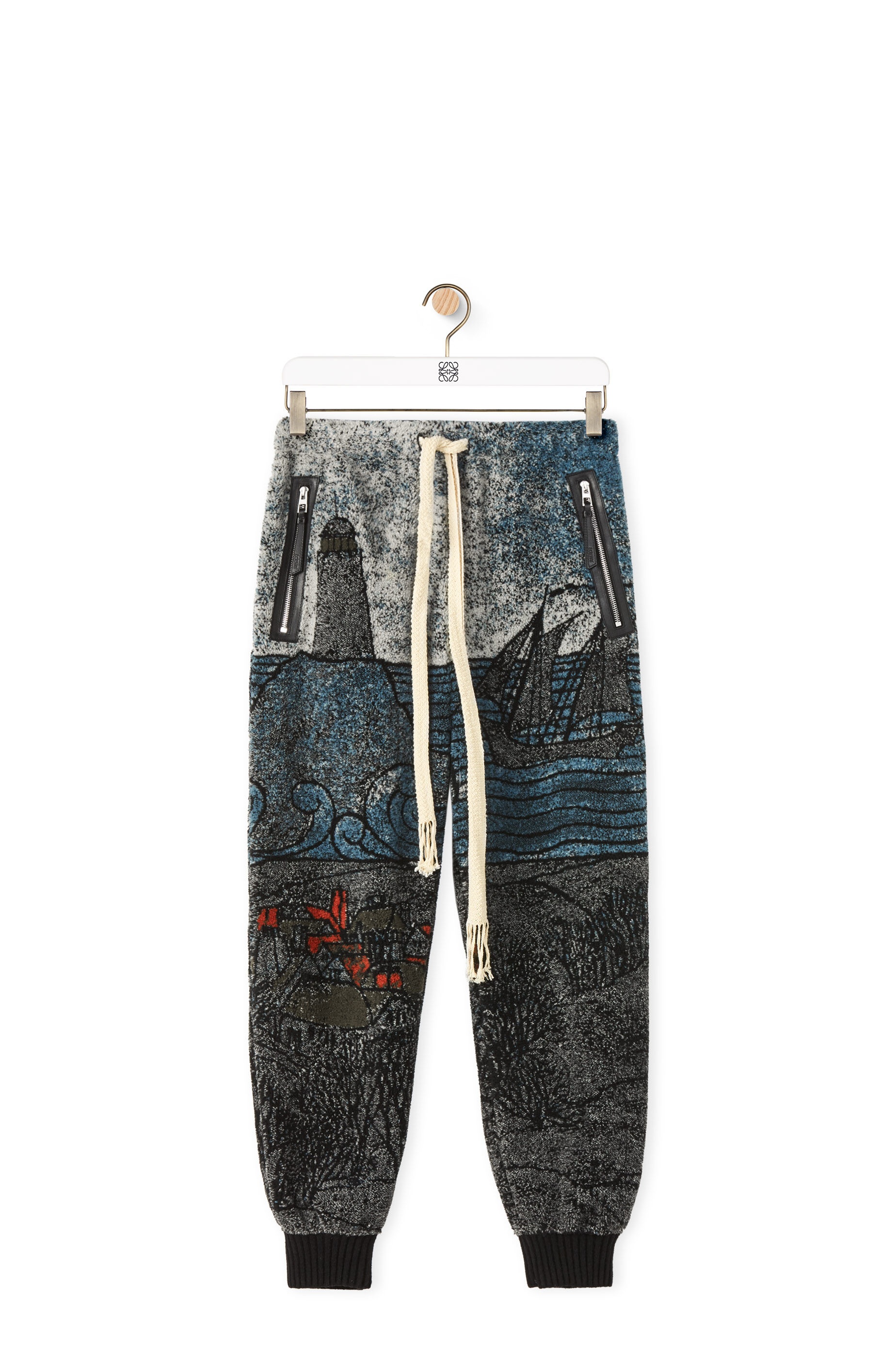 Lighthouse trousers in jacquard fleece - 1