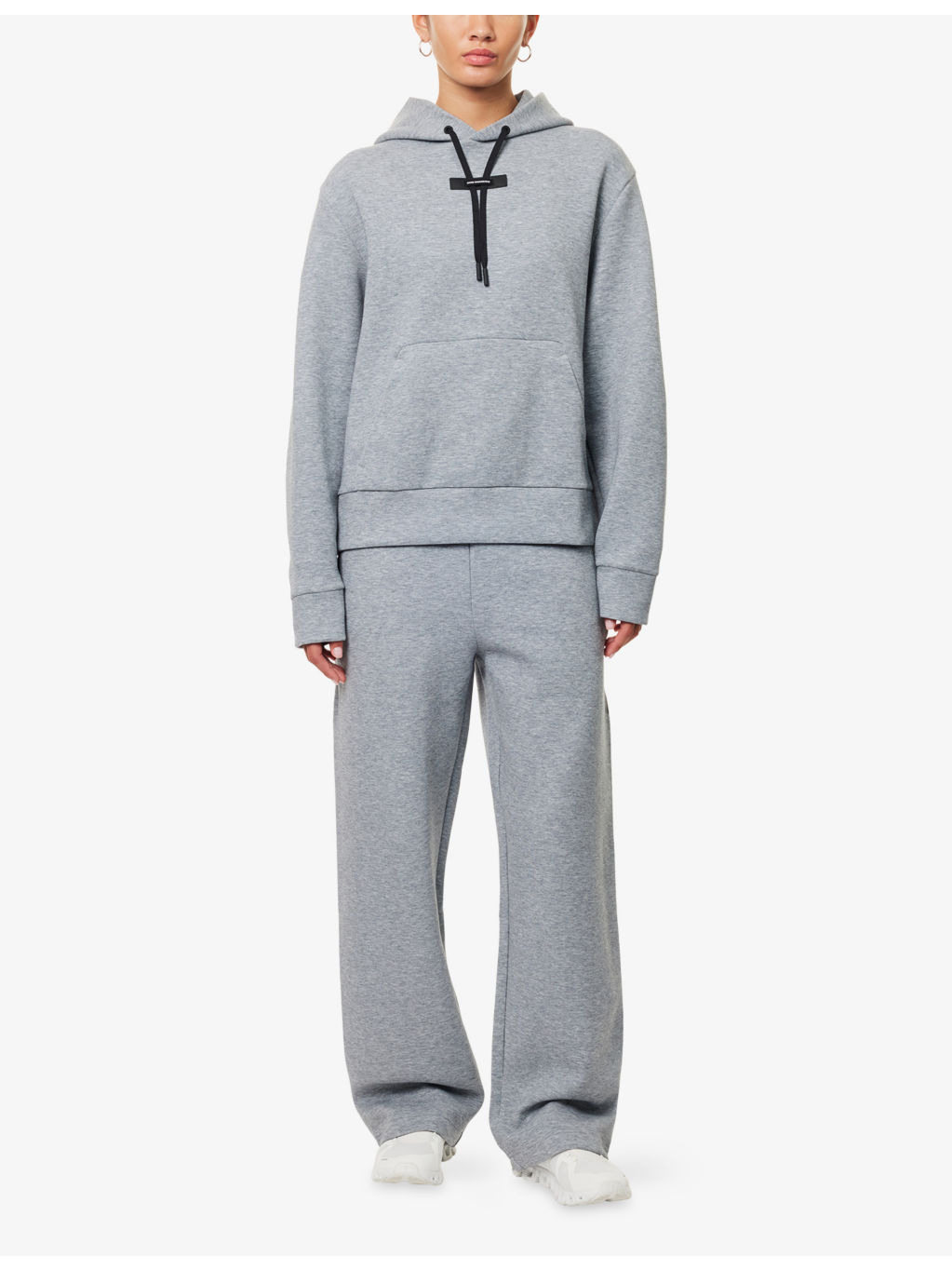 Focus Tech Straight-Leg Stretch-Cotton Blend Jogging Bottoms - 2