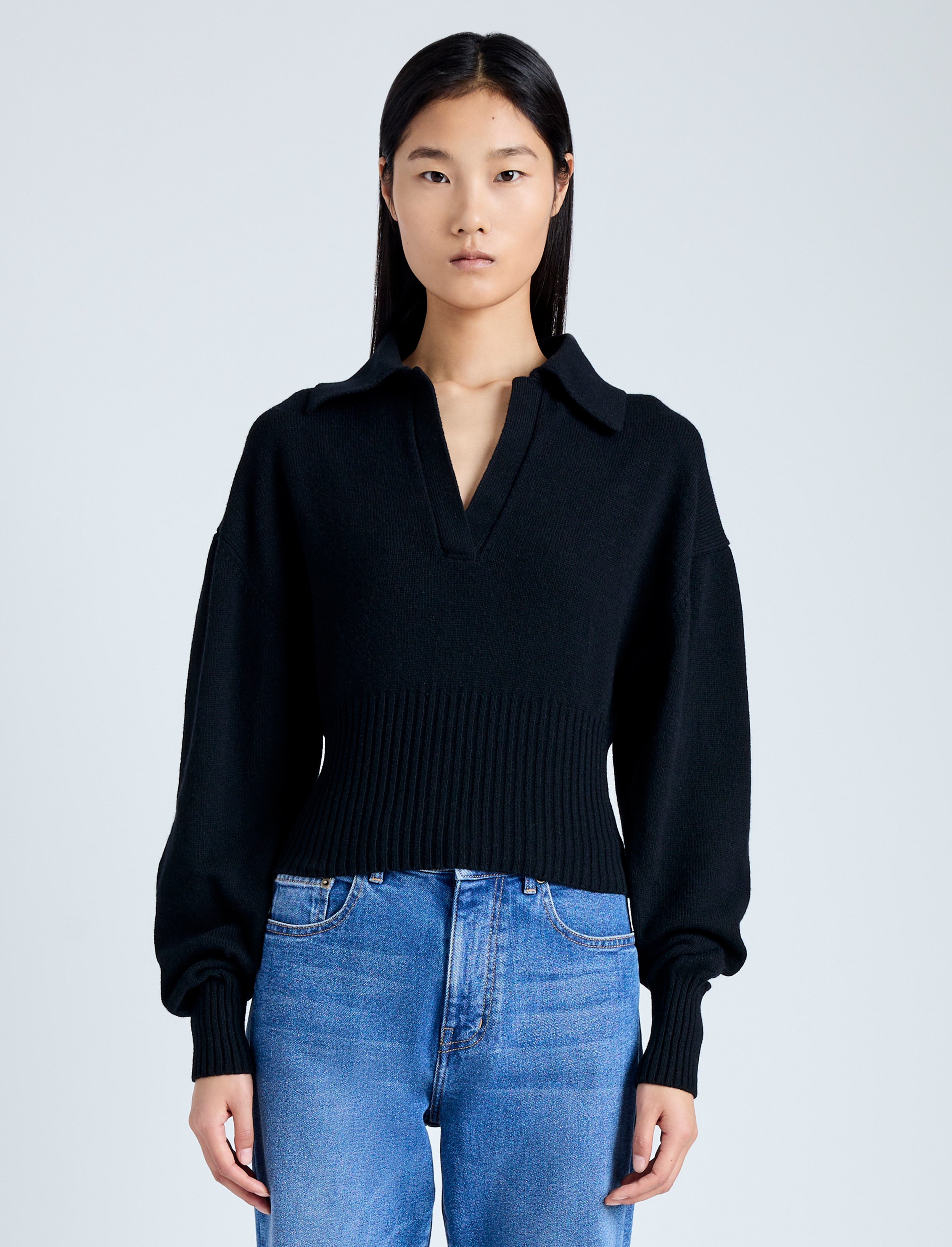 Jeanne Polo Sweater in Eco Cashmere - 2