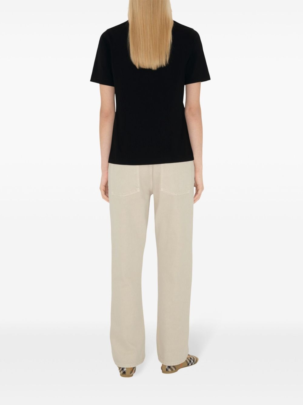 check-patch T-shirt - 4