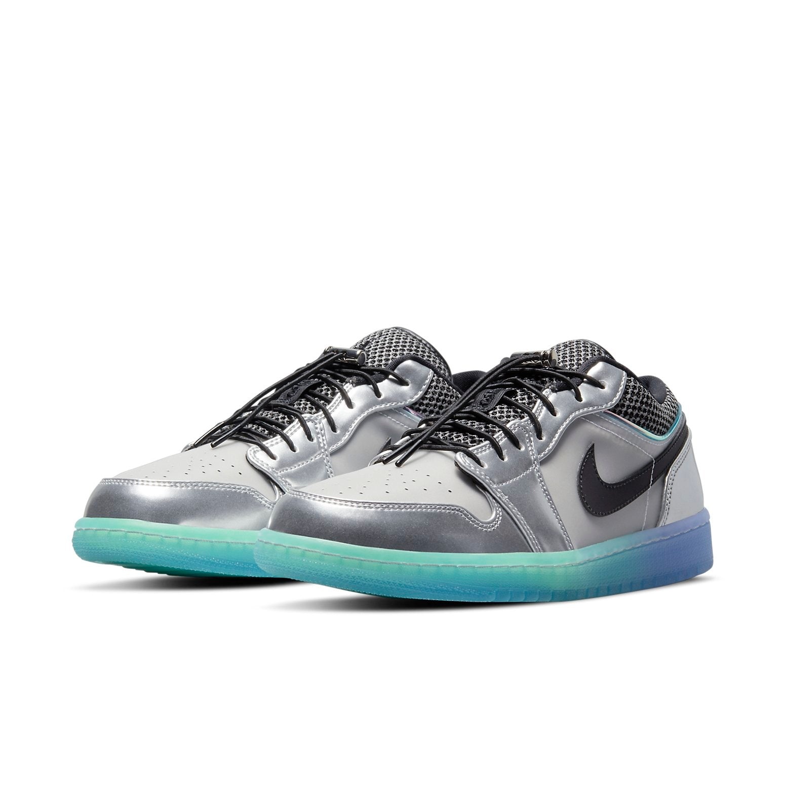 (WMNS) Air Jordan 1 Low SE 'Metallic Silver Gradient' DJ5199-109 - 3