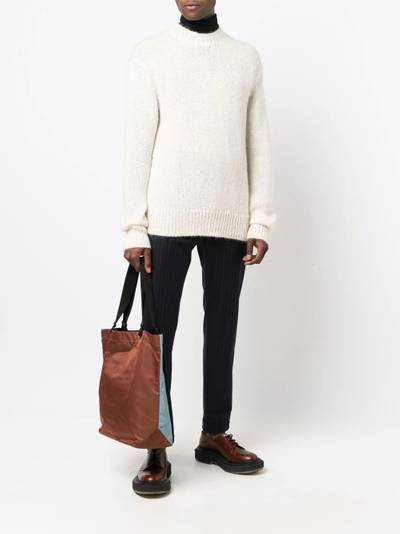 Jil Sander crewneck mohair-wool jumper outlook