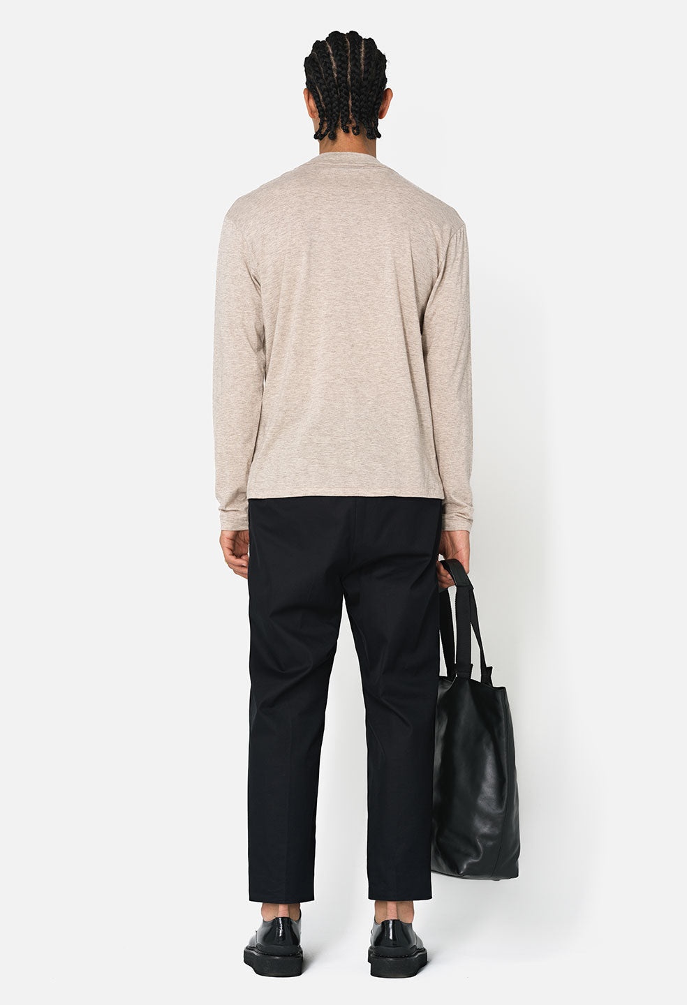 COTTON CASHMERE MOCK NECK - 5