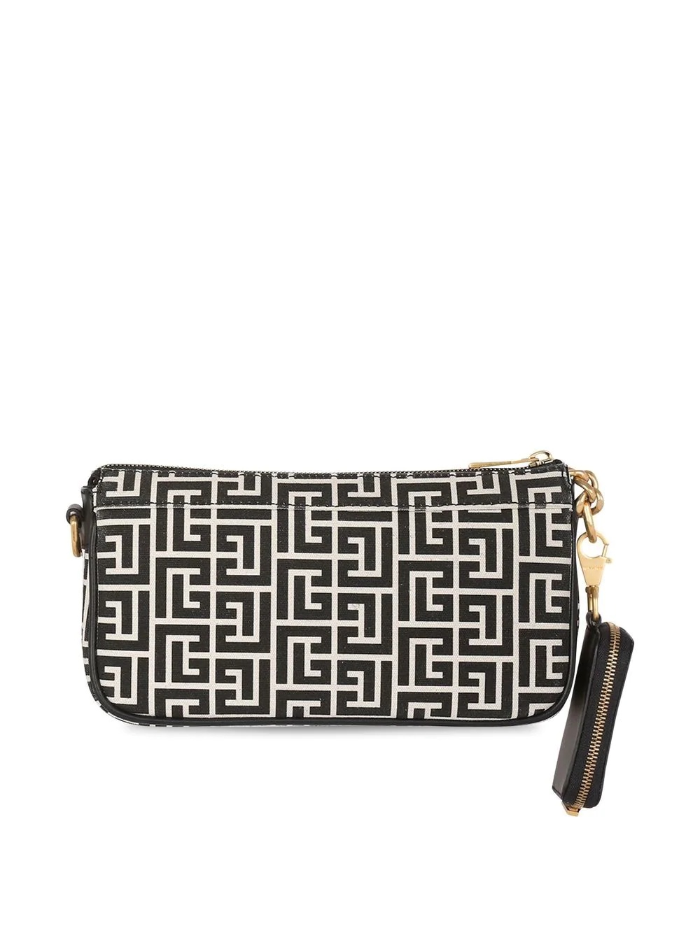 monogram pattern satchel bag - 3