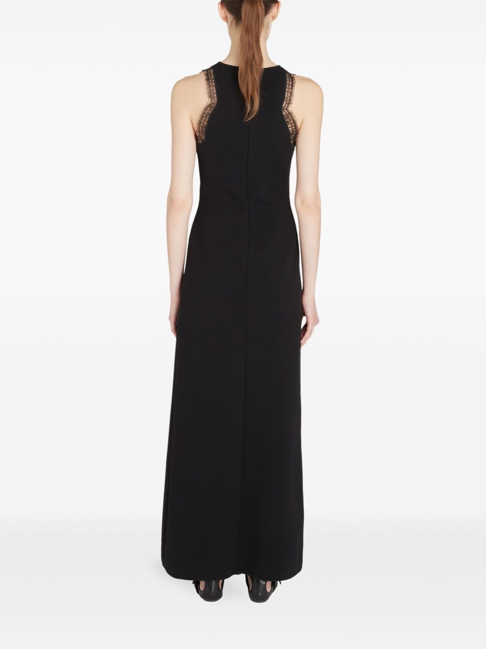 lace detailing long dress - 4