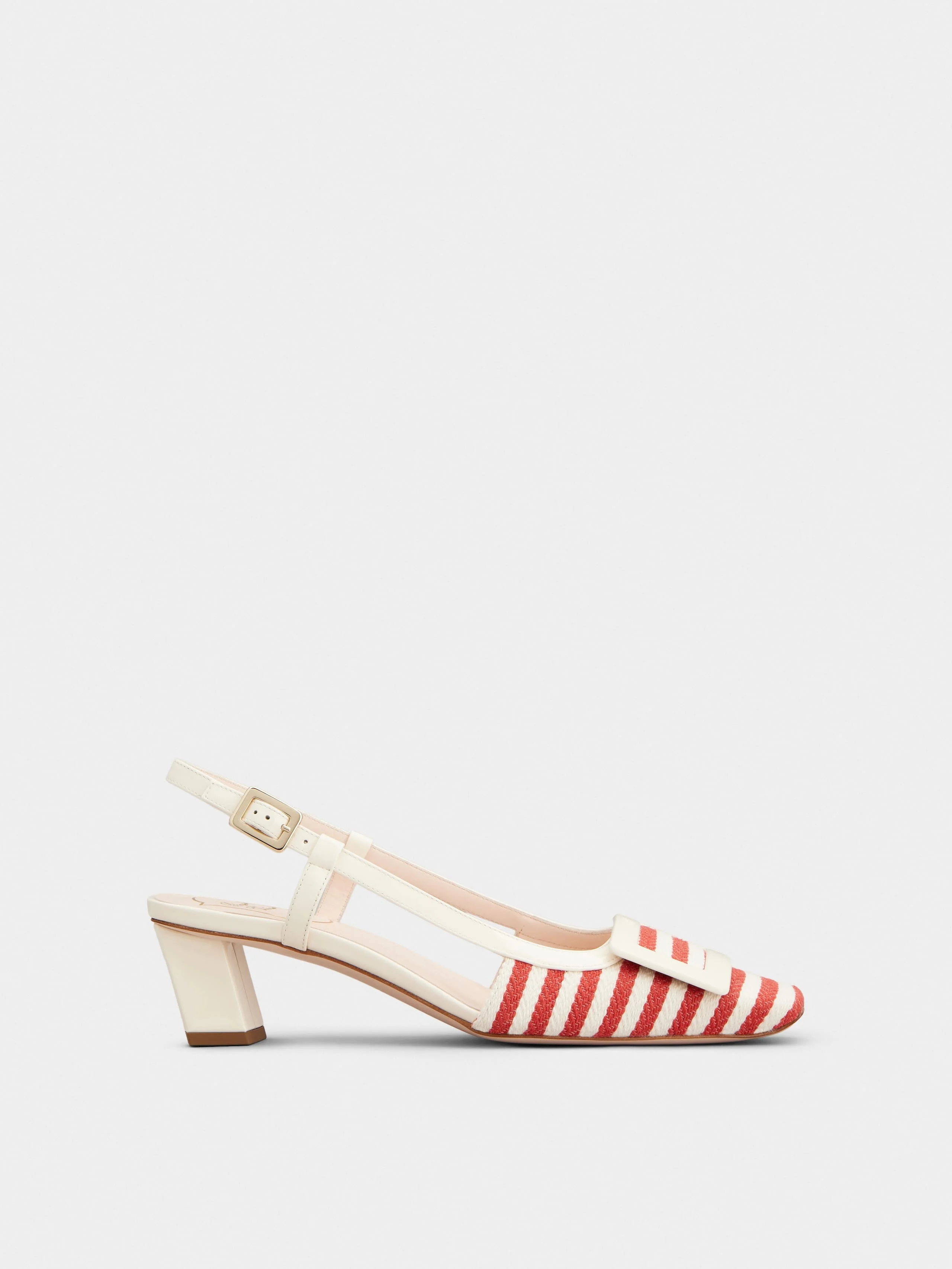 Belle Vivier Slingback Pumps in canvas - 1