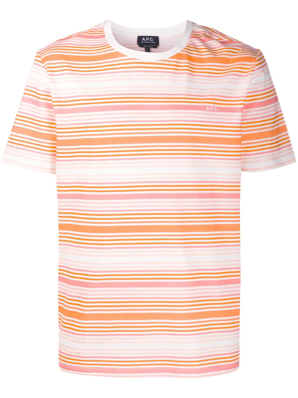 striped basic T-shirt  - 1