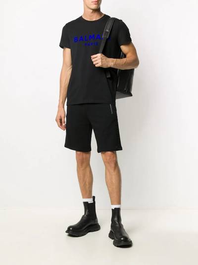 Balmain logo print T-shirt outlook