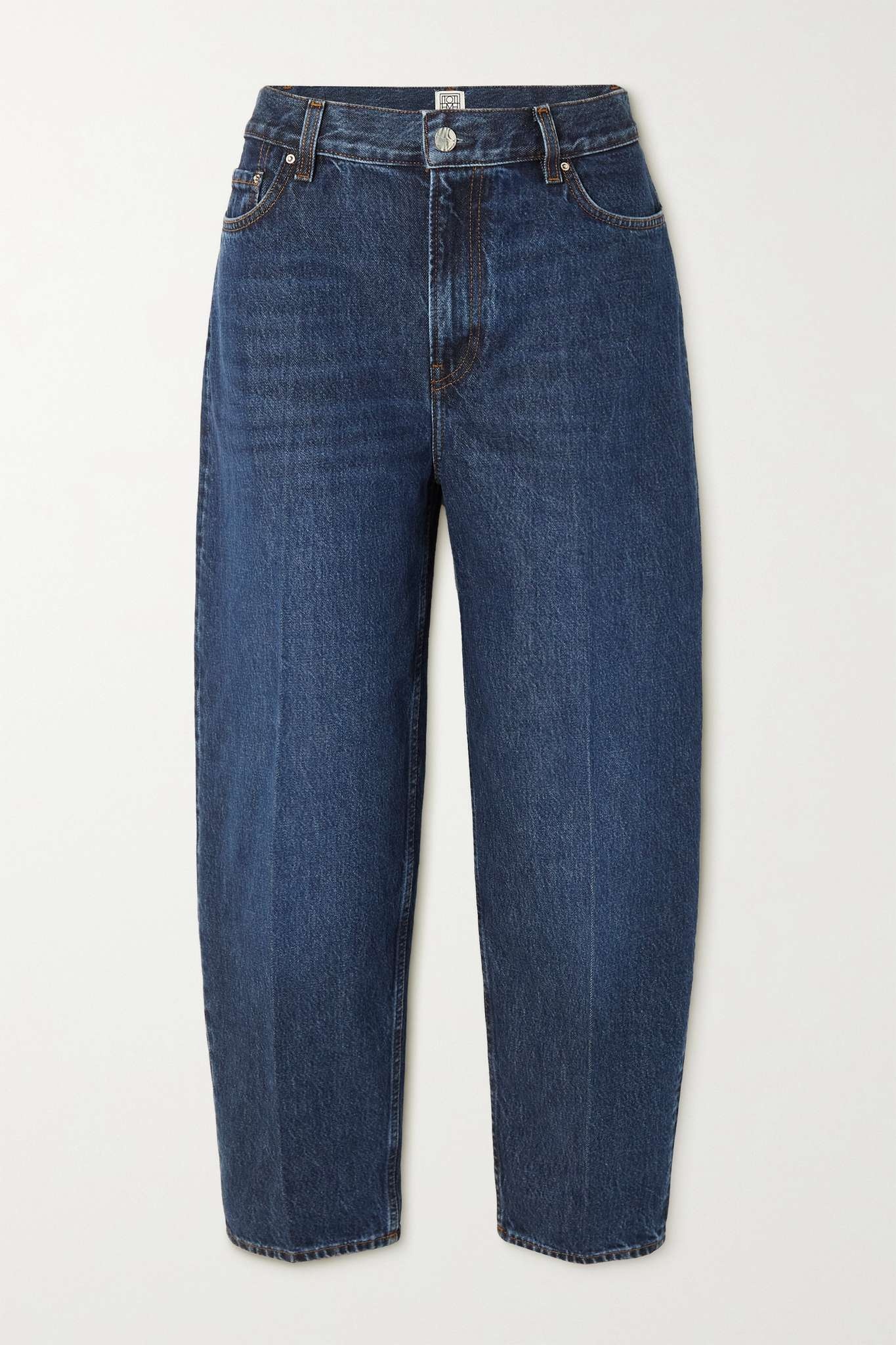High-rise tapered organic jeans - 1