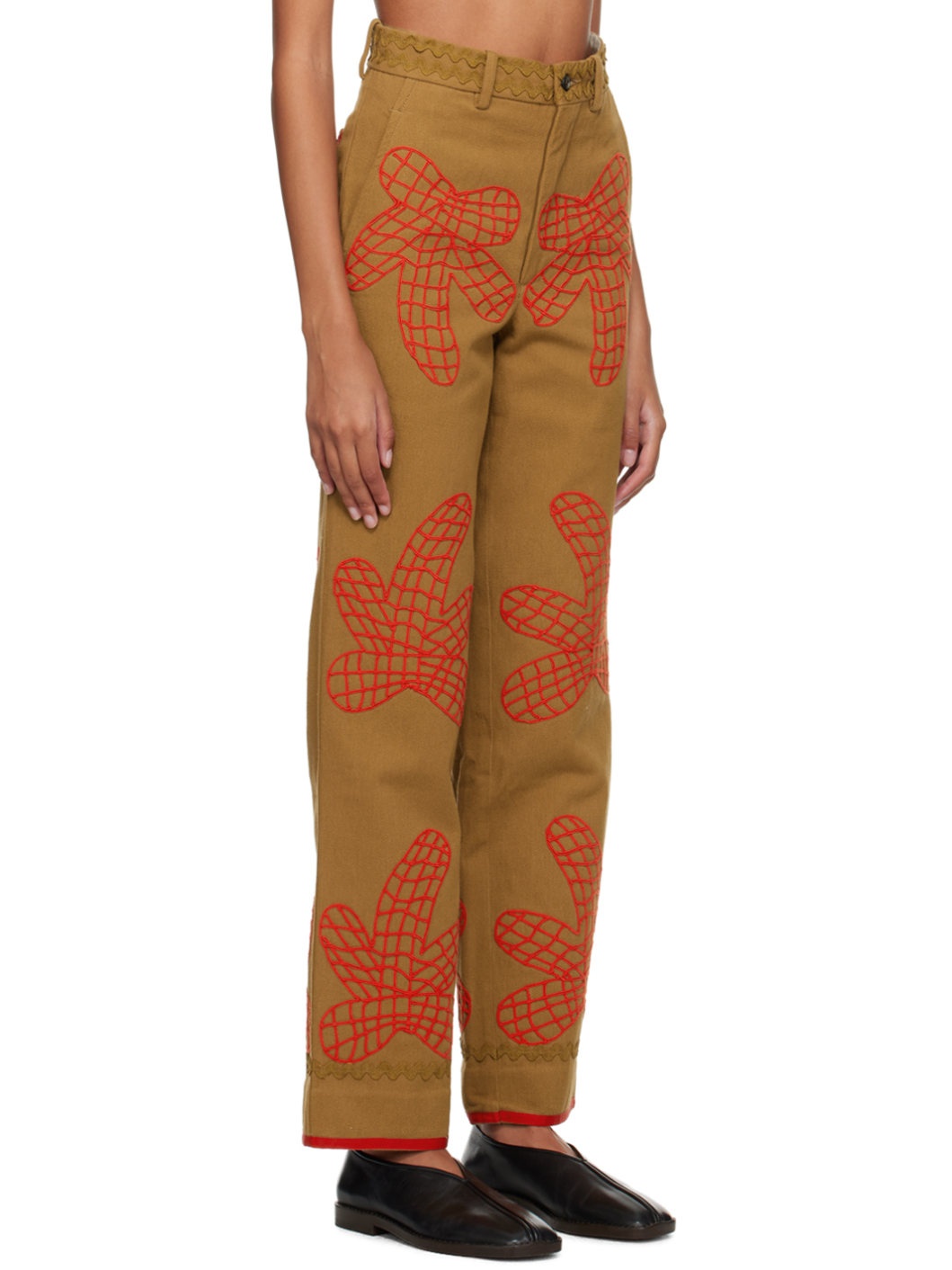 Brown Field Maple Trousers - 2