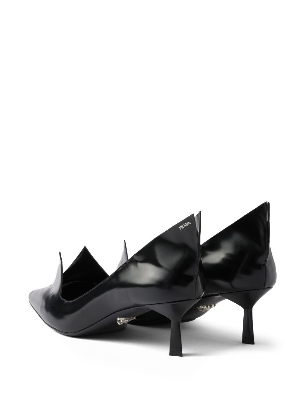 55mm brushed leather pumps - 3