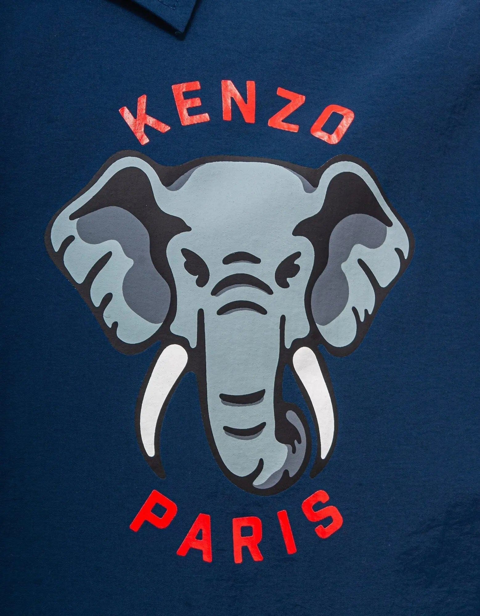 Kenzo Blue 'Kenzo Elephant' Coach Jacket - 3