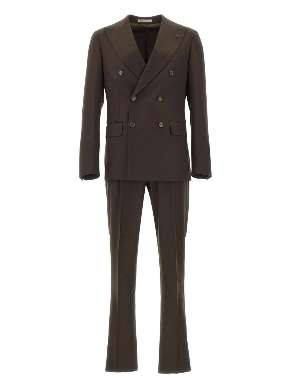 double-breasted peak-lapel suit - 1