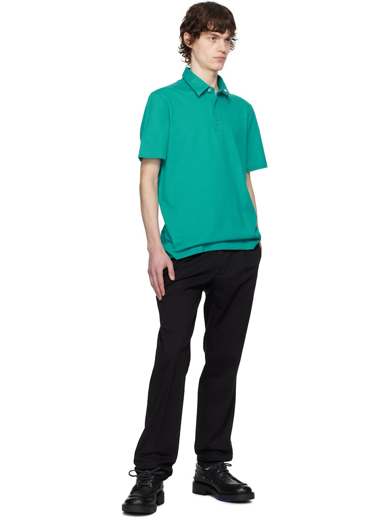 Brioni Blue Pique Polo outlook