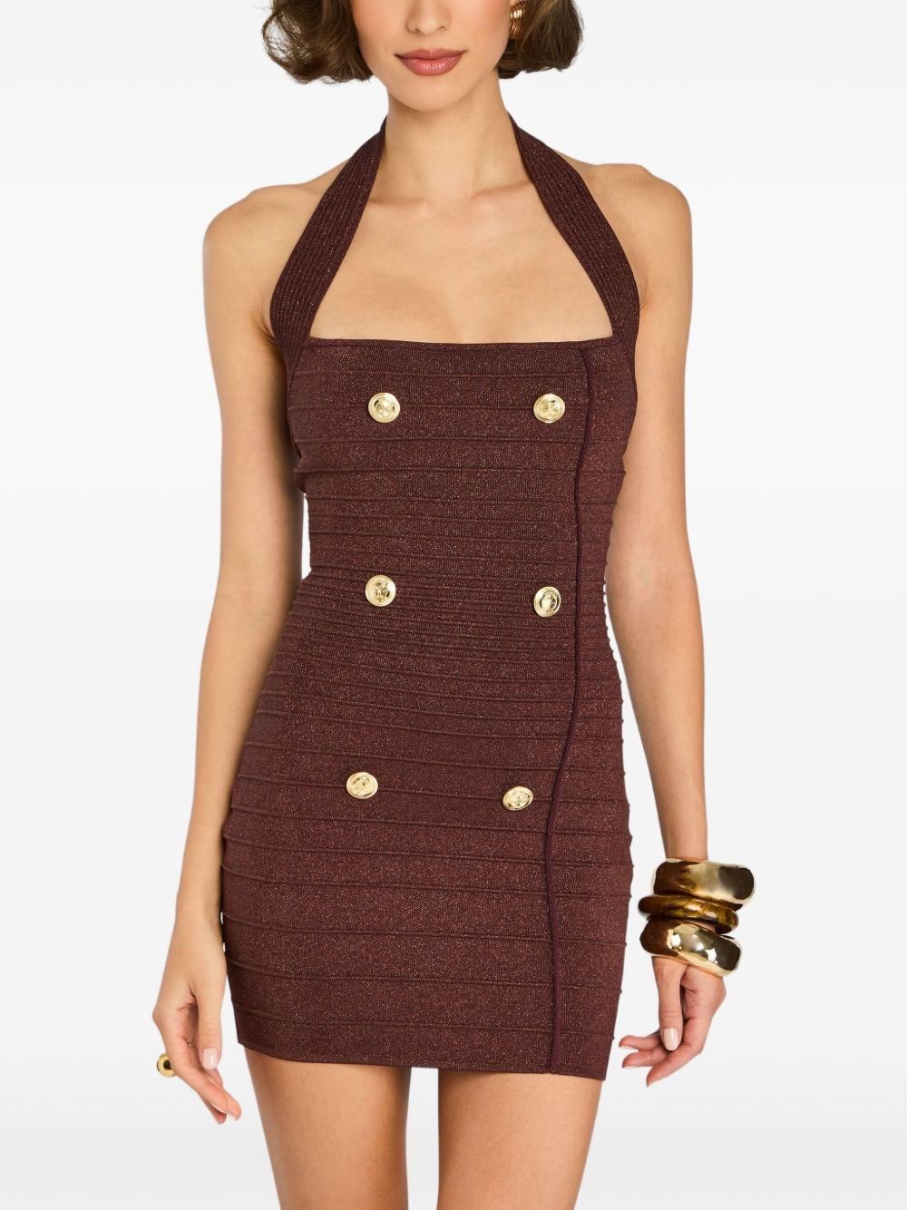 Harlynn strap-detail mini dress - 5