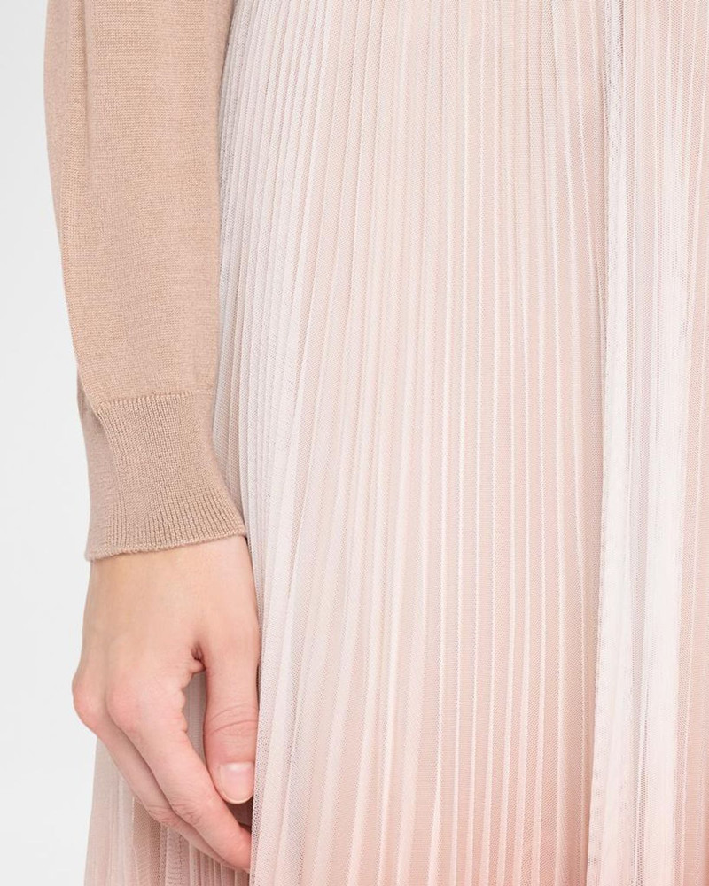 Pleated Ombre Midi Skirt 5