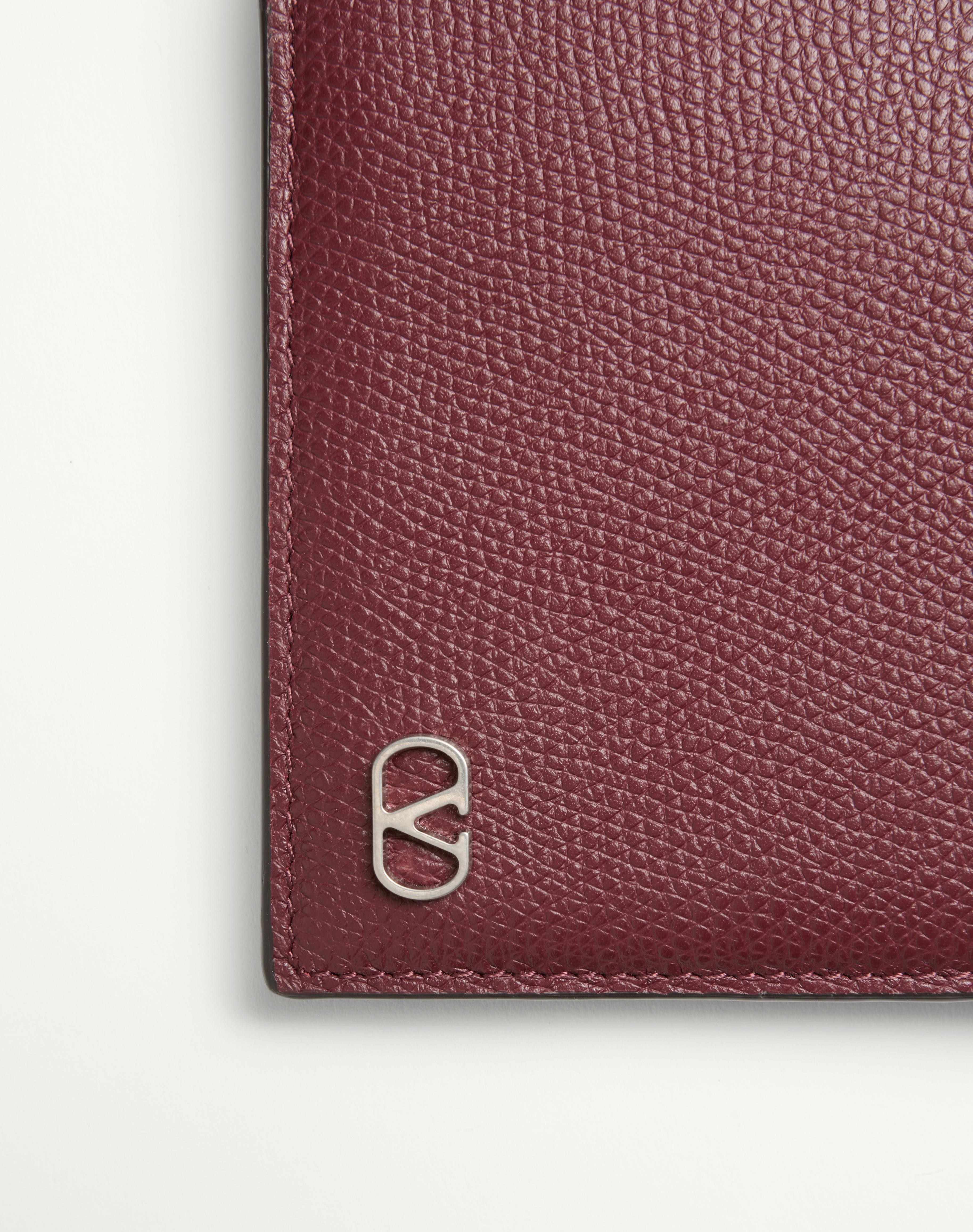 VALENTINO GARAVANI VLOGO SIGNATURE GRAINY CALFSKIN WALLET - 2
