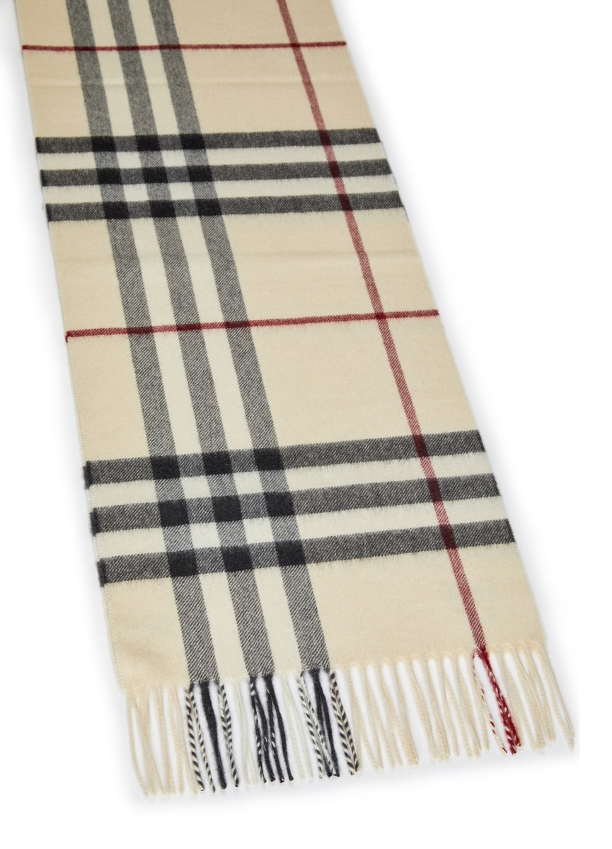 Large checked scarf - 4