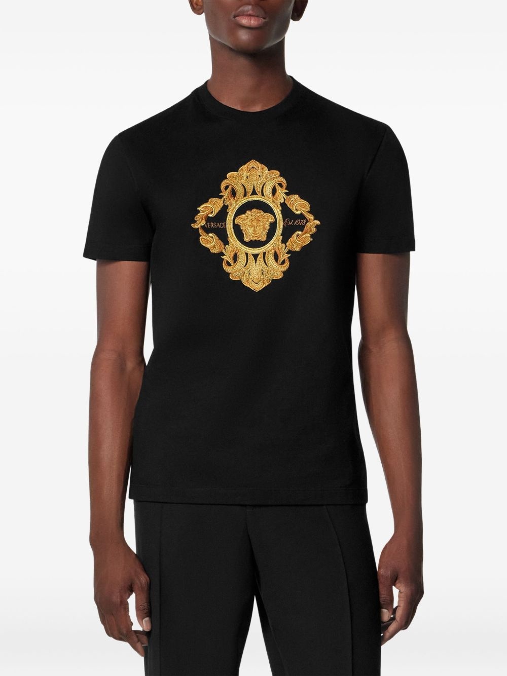 Architectural Baroque-embroidered T-shirt - 3